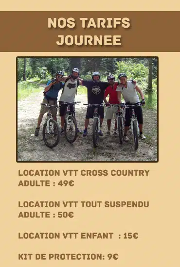 location vtt journée